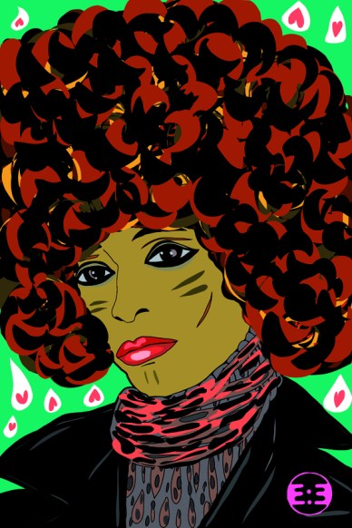 Angela Davis by Eva Mirror