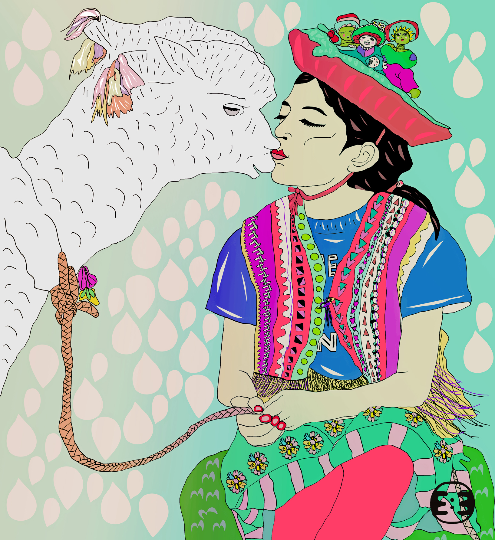 el beso de la llama0jo